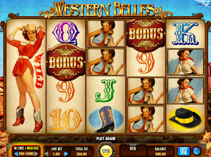 Western belle slot machine